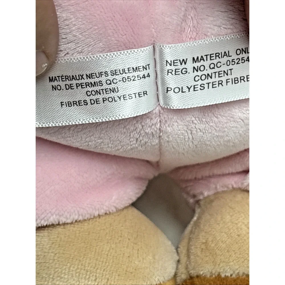 Ty Pluffies PJ Bear‎ Pink Plush Toy Teddy Stuffed Animal Pajamas 10